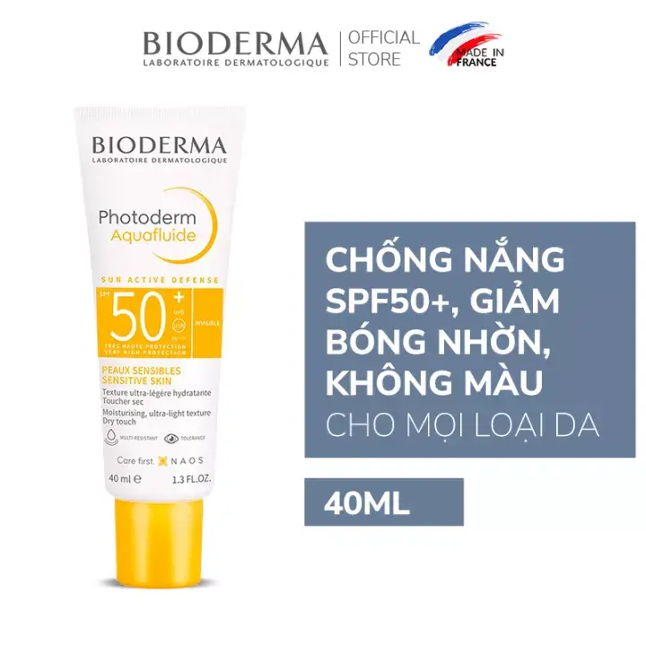 Kem chống nắng Bioderma Photoderm Aquafluide SPF50+ Claire, 40ml giúp giảm bóng nhờn cho mọi loại da_ (1)